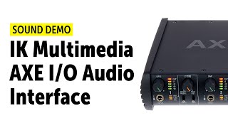 Video thumbnail for IK Multimedia AXE I/O Audio Interface - Sound Demo (no talking) by Guitar Bonedo