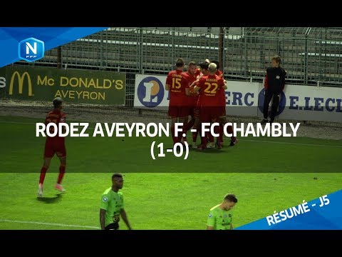 J5 : Rodez Aveyron F. - FC Chambly (1-0), le résumé