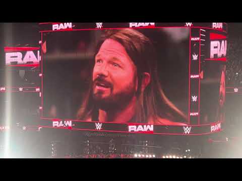 THE UNDERTAKER RETURNS & INDUCTS AJ STYLES INTO WWE HALL OF FAME!! | WWE Raw Live Crowd Reaction!!!