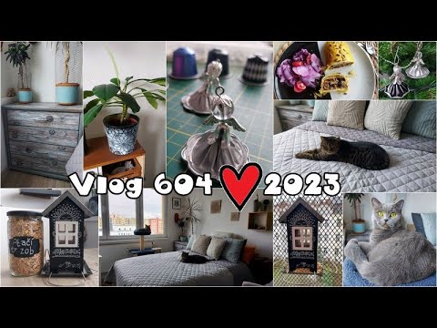 Vlog 604/23 - andílci, květináč, závin a kočky