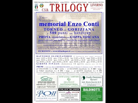 MEMORIAL ENZO CONTI DAL C.S.B. TRILOGY DI LIVORNO