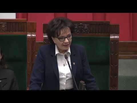 Elżbieta Witek - wystąpienie na  XXVIII sesji Sejmu Dzieci i Młodzieży