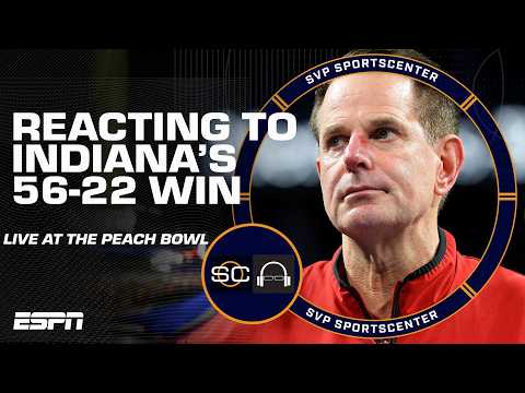 Peach Bowl Reaction 🍑 Indiana blows out Oregon to advance to natty | SC with SVP