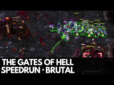 StarCraft 2 WoL - Mission 24 (The Gates of Hell) - Speedrun (Brutal)