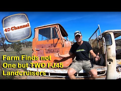 EP40 - Farm Finds not One but TWO FJ45 Landcruisers (Back Burner Projects) "Barn Find Landcruisers"