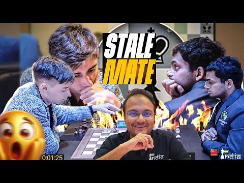 The shocking stalemate at the end | Daniil Dubov vs Nihal Sarin | Tata Steel Chess India 2024