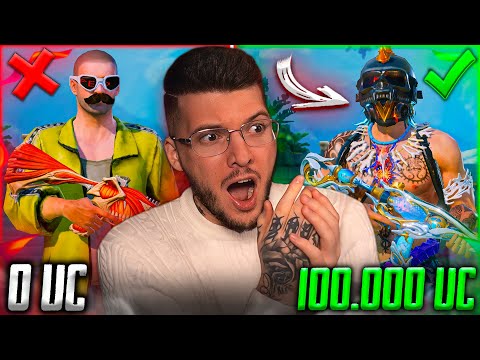 100 000 UC - ЭТО ВАУ! УДАЧНАЯ ПРОКАЧКА АККАУНТА В PUBG MOBILE! ПРОКАЧАЛ АККАУНТ В ПУБГ МОБАЙЛ!
