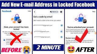 how to change email in locked Facebook account 2023|how to unlock Facebook account without identity