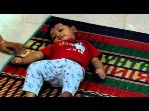 Baby Rishikesh playing his best football swirls at 7 months