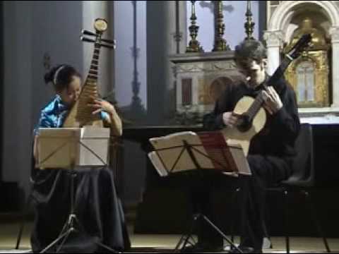 Toshiyuki Hiraoka - Water Necklace, pipa & guitar duo by Liu Fang and Michael O'Toole (2/3)