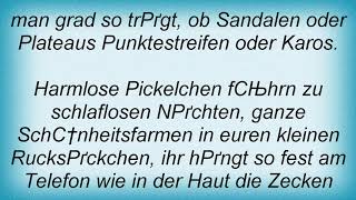 Blumentopf - Irgendwie Lieb' Ich Das 1 Lyrics