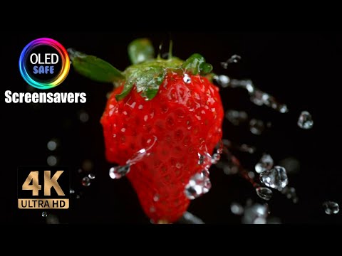Abstract Fruits Vegetables Screensaver - 10 Hours - 4K - OLED Safe