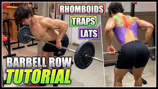 How to do the BENT-OVER BARBELL ROW! | 2 Minute Tutorial