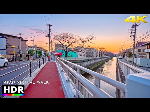 Suburban Tokyo Walk in Kami-itabashi, Japan • 4K HDR