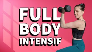 30 MIN FULL BODY INTENSIF | Renfo + Cardio | Workout complet avec haltères et au poids de corps