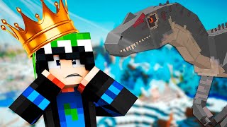 Minecraft Dinossauro (#03) | O Rei do Castelo Gélido! Explorando + Tigre de Dente de Sabre | (PT/BR)