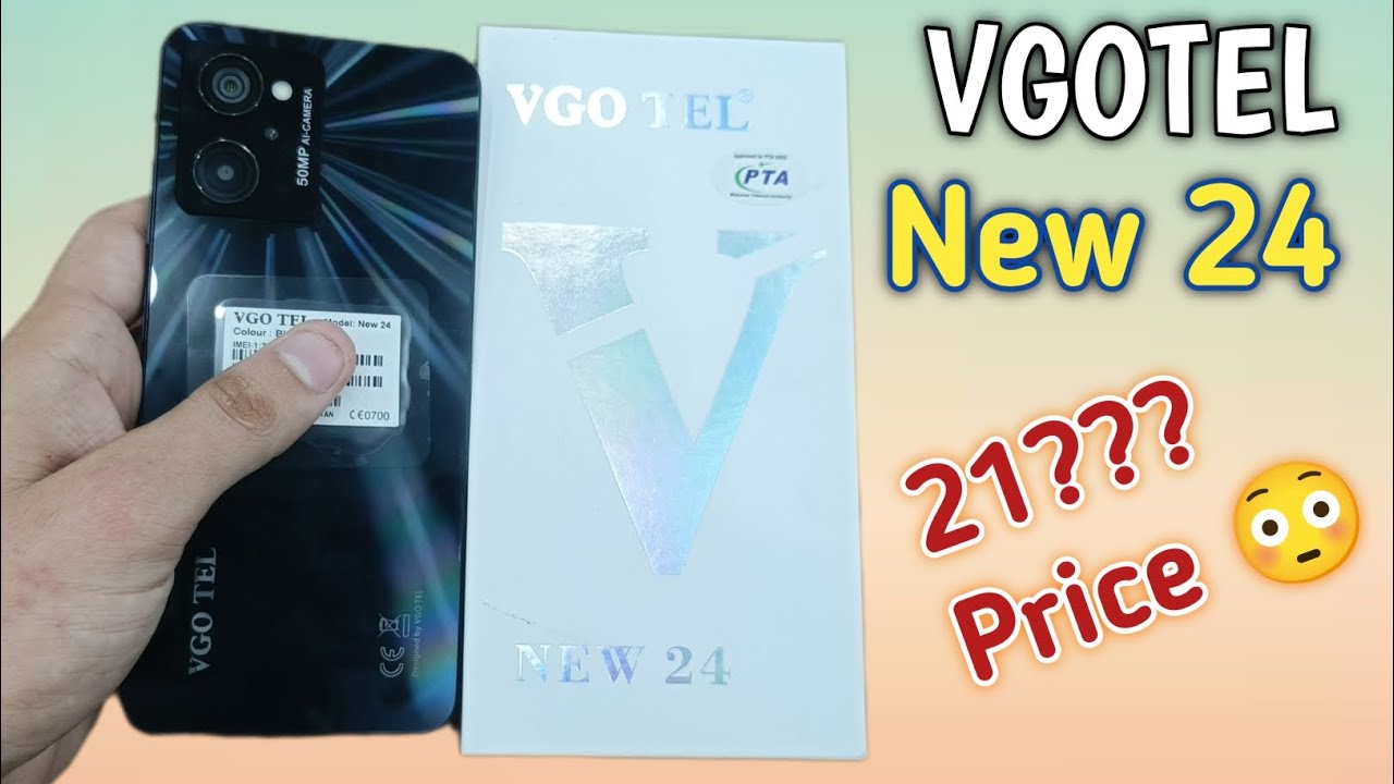 vgotel new 24 price in Pakistan? 50MP camera 📷 Unboxing phone review | Budget king | BilalMobiles8