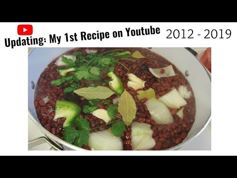 Honduran Food: Beans Soup I Recreating my 1st recipe on youtube 2012 - 2019 I Lorentix
