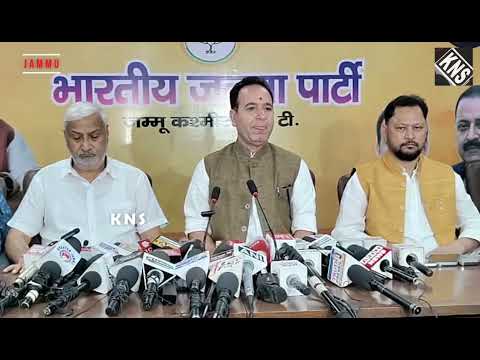 It is very unfortunate and saddening that when people are suffering from natural disasters, when people's homes are being destroyed, when people are losing their loved ones, then the CM Omar Abdullah-led NC government being helpless, the government not being in the midst of the people, it is very unfortunate," : Sunil Sharma in a press conference.