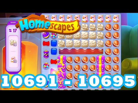 Homescapes Level 10691 - 10695 HD 3 - match puzzle Gameplay | android | IOS | 10692 | 10693 | 10694