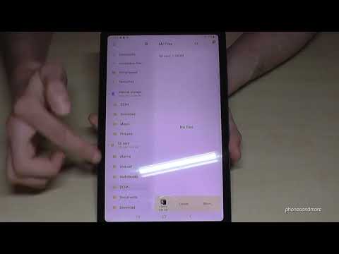Samsung Galaxy Tab S6 (Lite): How to transfer data from internal storage to micro SD card?
