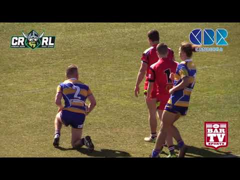 2017 Canberra RL Round 18 U/18s Highlights - Gungahlin v Woden Valley
