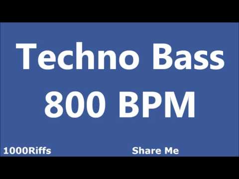 Techno Bass E2 Metronome : 800 BPM