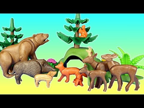 Playmobil Woodland Forest Wild Animals Building Toy Set Build Review