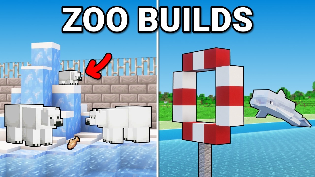 Minecraft: 20+ ZOO Build Hacks!