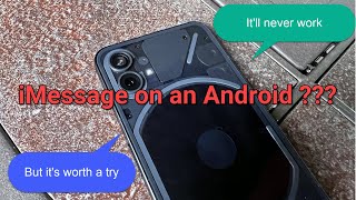 Nothing's Huge iMessage Plan Won't Work