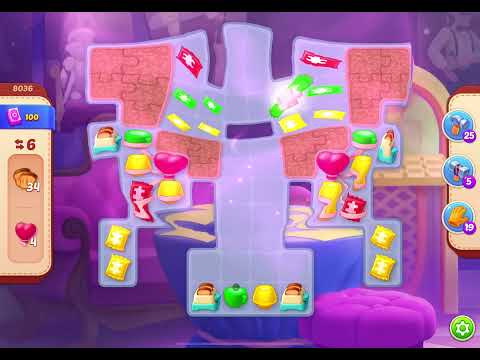 HomeScapes Level 8036 no boosters (11 moves)