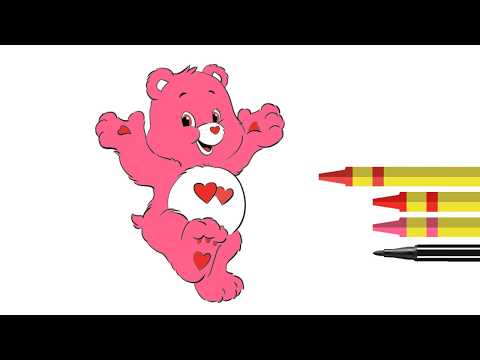 how to draw a Care Bear