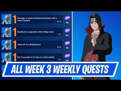 Fortnite Week 3 Quests Guide - How to complete Week 3 Weekly Challenges in Chapter 3 Season 3