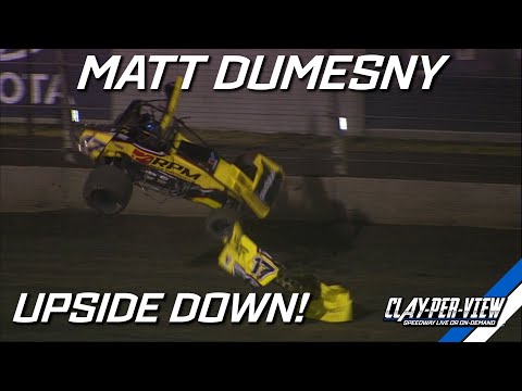Sprintcars | Matt Dumesny Big Rollover - Perth Motorplex | Clay-Per-View Highlights