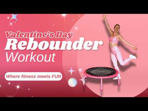 15-Minute Valentine’s Day Rebounder Workout 💕 Low Impact Mini Trampoline Cardio