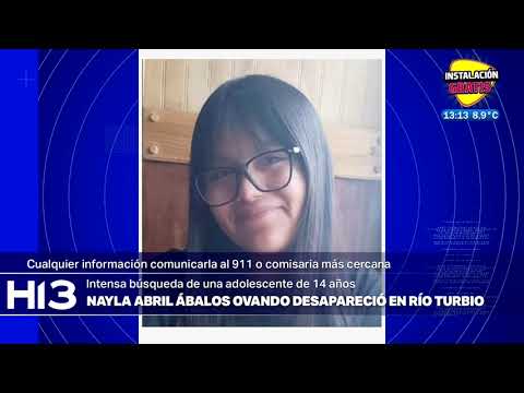 URGENTE: Intensa búsqueda de Nayla Abril Ábalos de 14 años en Río Turbio.