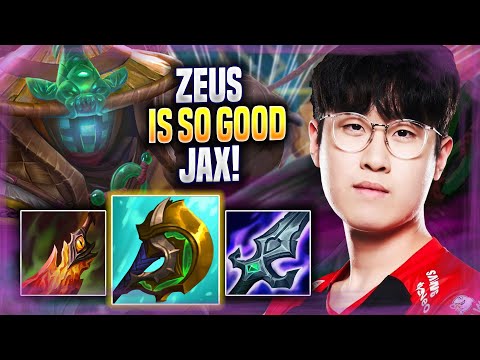 ZEUS IS SO GOOD WITH JAX! - T1 Zeus Plays Jax TOP vs Gwen! | Season 2022