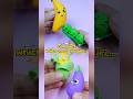 Which One Do You Like? 🍌🌽🍆🫛 Clay Mixing DIY | BearFamily #shorts #funny #art