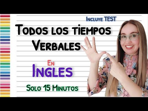TODOS LOS TIEMPOS VERBALES EN INGLES. Fácil Practico y EFICIENTE. All Verb Tenses.