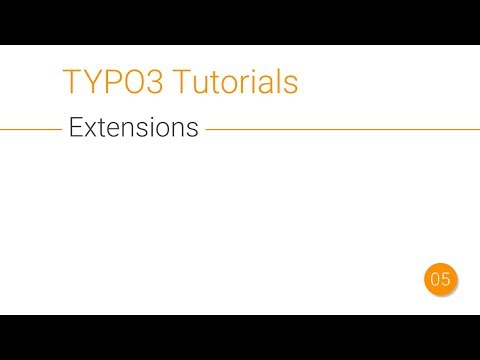 TYPO3 Tutorial - Extensions [005]