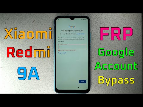 Xiaomi Redmi 9A (M2006C3LG) - MIUI 12 - ANDROID 10 - FRP / Google Account Bypass - 2021 - Works 100%