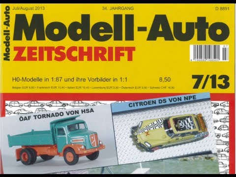 Thumbnail for Modellauto Zeitschrift #7/2013 * ÖAF TORNADO * Citroen DS * by ÖAF