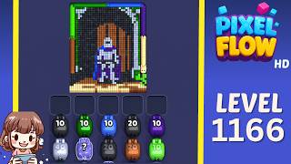 Pixel Flow Level 1166 Solution Walkthrough