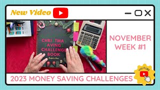 Budgeting Money Savings Challenges - November Week #1 - TracEy Monster Savings on Etsy & Payhip