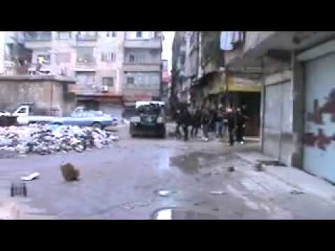 رصد للإشتباكات الدائرة بعد هجوم كتيبة عمر بن عبد العزيز على مواقع قوات النظام وميليشيات أحمد جبريل في مخيم اليرموك في مدينة دمشق ضمن معركة "تحرير مخيم اليرموك"