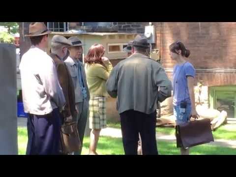 Extras at Movie Shoot of James Franco Stephen King Mini Series "11/22/63" Hamilton, Ontario, Canada