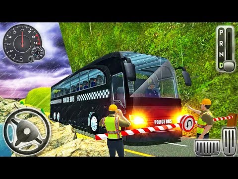 Offroad US Police Bus Mountain Driving Simulator: Unlock New Bus - Android GamePlay #2