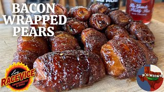 BACON WRAPPED PEPPER JELLY GLAZED PEARS Simple and Amazing treat  @BigWicksLbkTX @GrillwithWeber