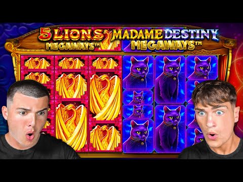 5 LIONS MEGAWAYS VS MADAME DESTINY MEGAWAYS!