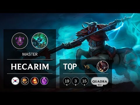Hecarim Top vs Darius - KR Master Patch 9.6